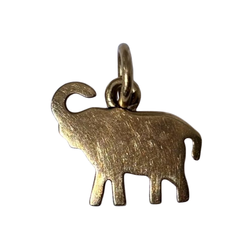 Pendentif éléphant en or
