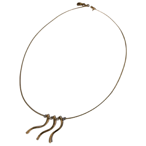 Collier Maille Serpent avec Perles
