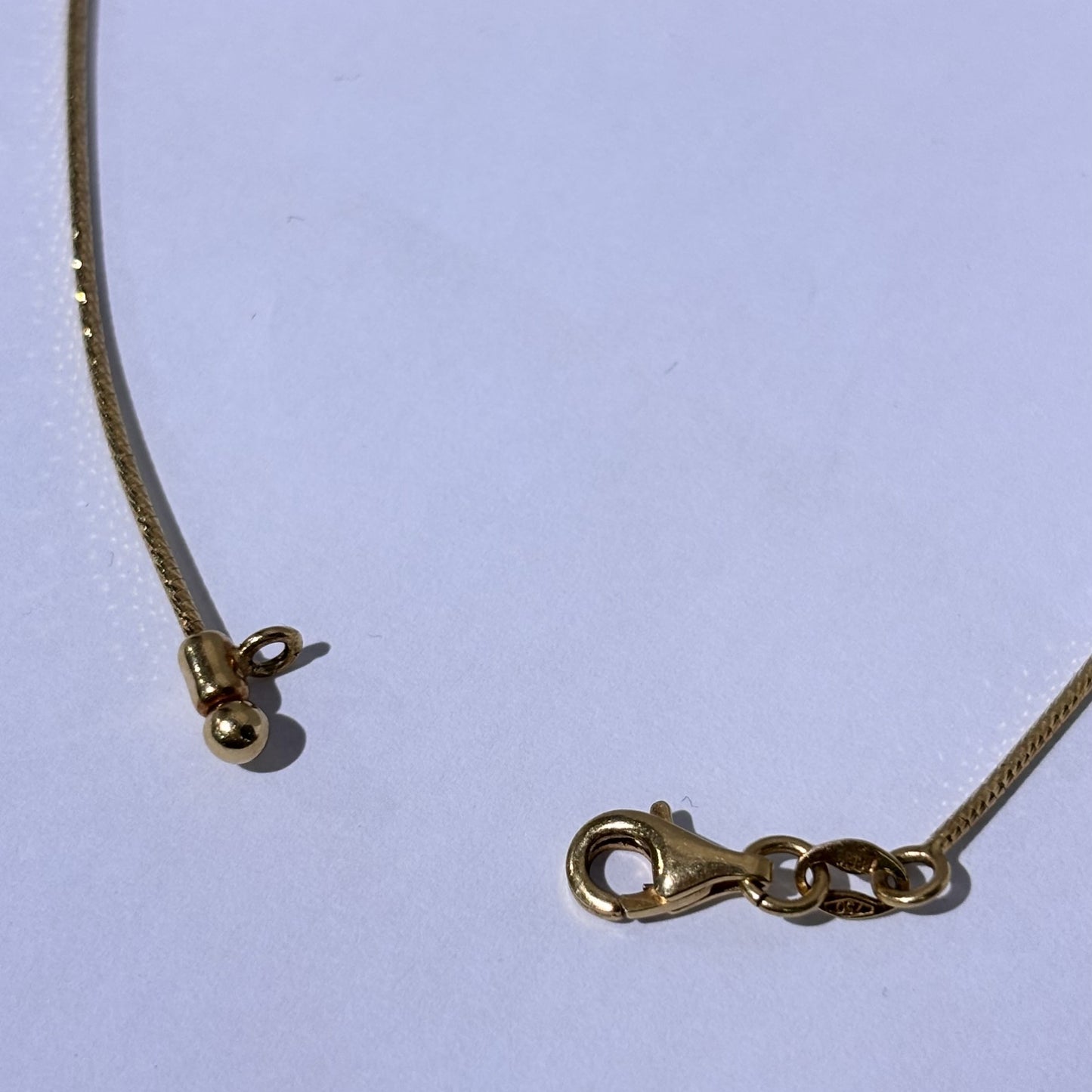 Collier Maille Serpent avec Perles