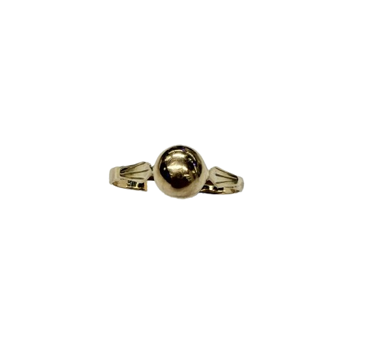 Bague boule en Or jaune 18k T.55