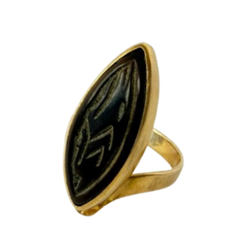 Bague en Or Jaune 18K avec Jeton