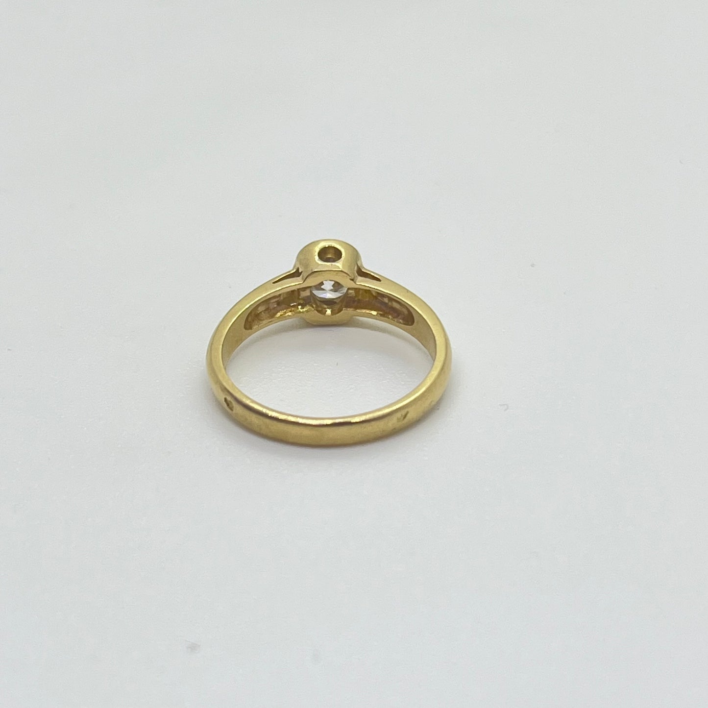 Bague solitaire avec diamant 0,52ct T51