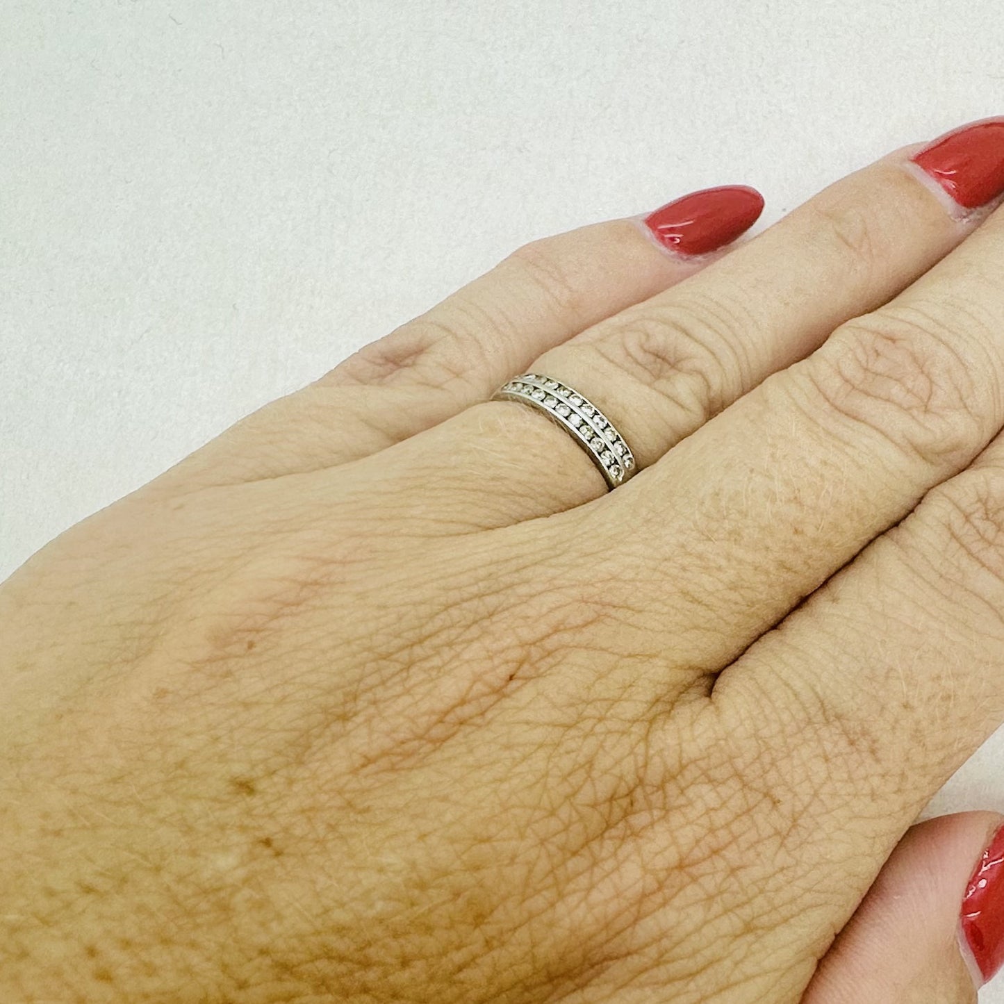 Bague Demi Tour Or avec Diamants