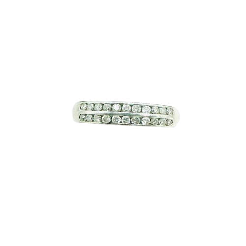 Bague Demi Tour Or avec Diamants