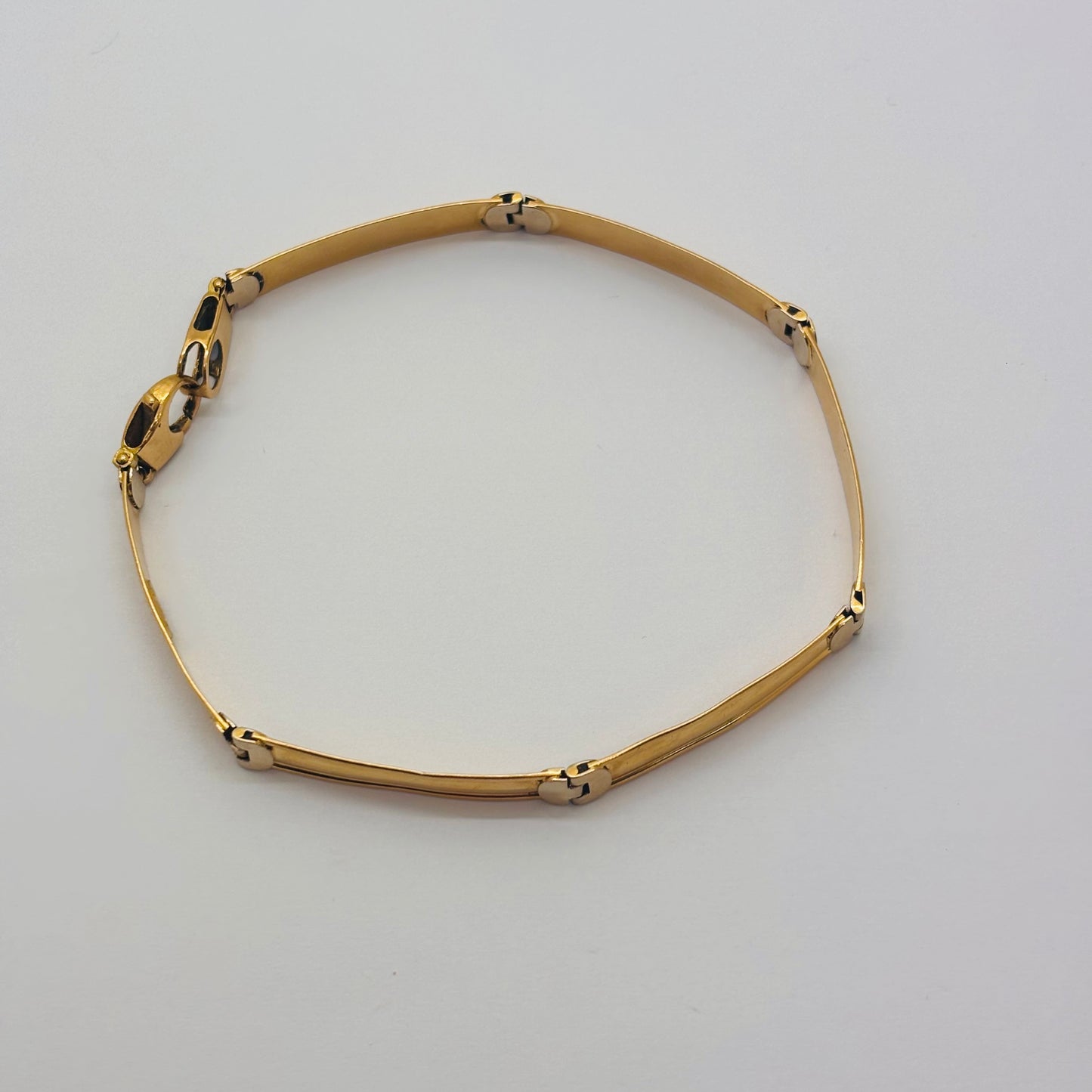 Bracelet gourmette en Or Jaune 18K 12.35 grs