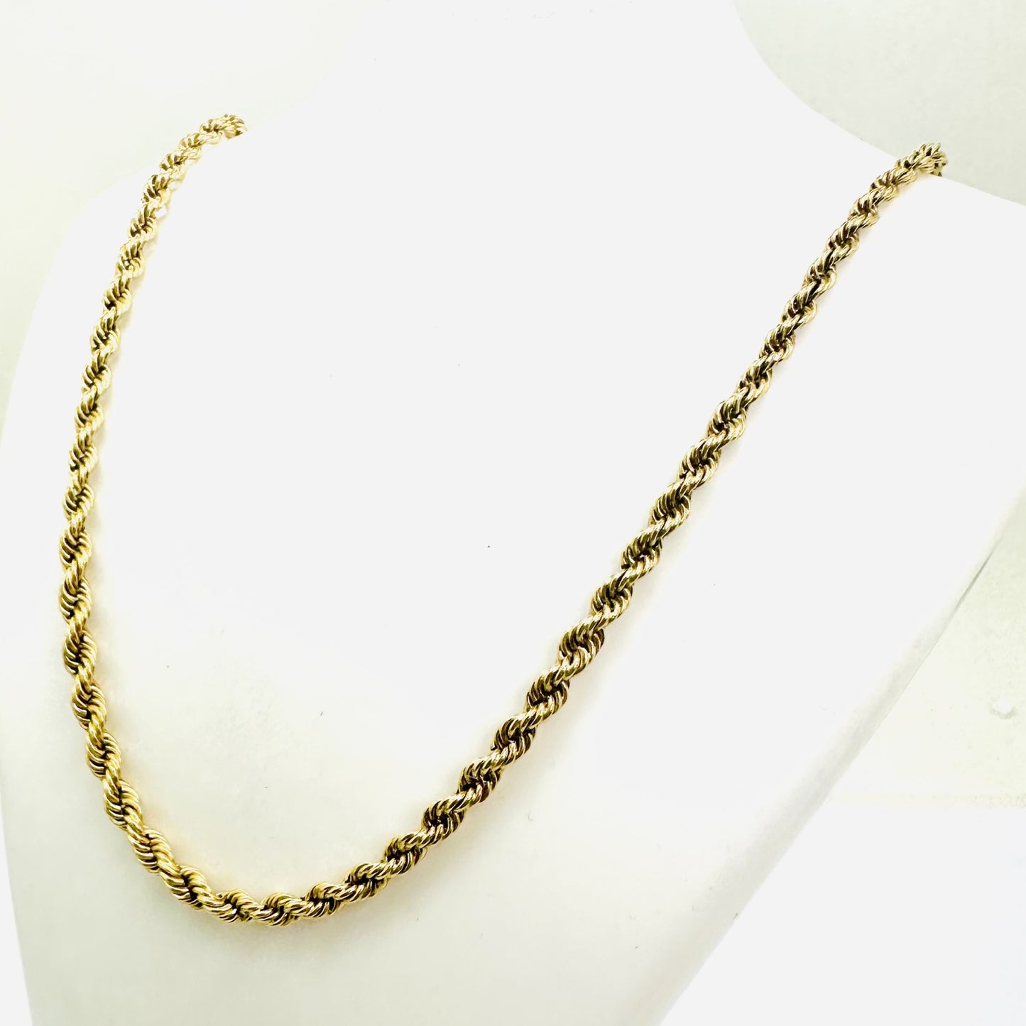 Collier Maille Corde Or Jaune