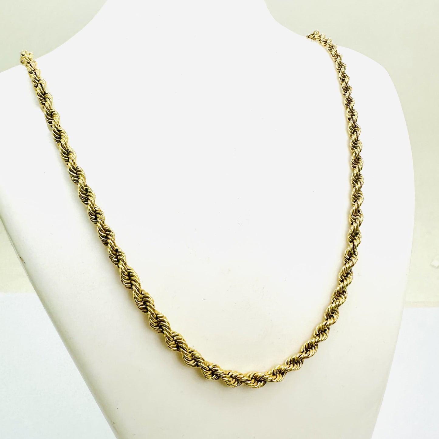 Collier Maille Corde Or Jaune