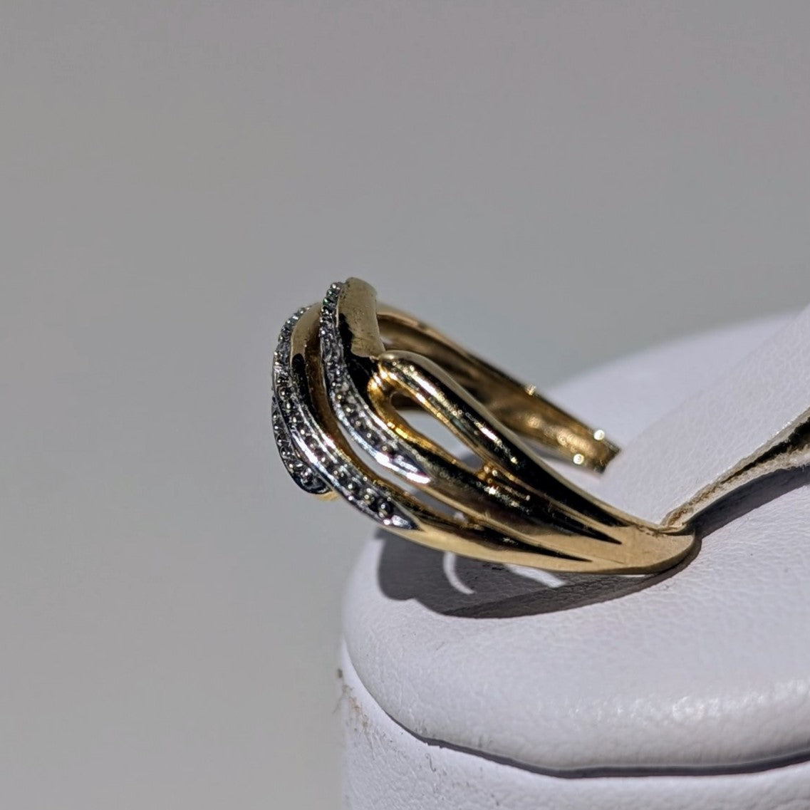 Bague 2 ors avec diamants