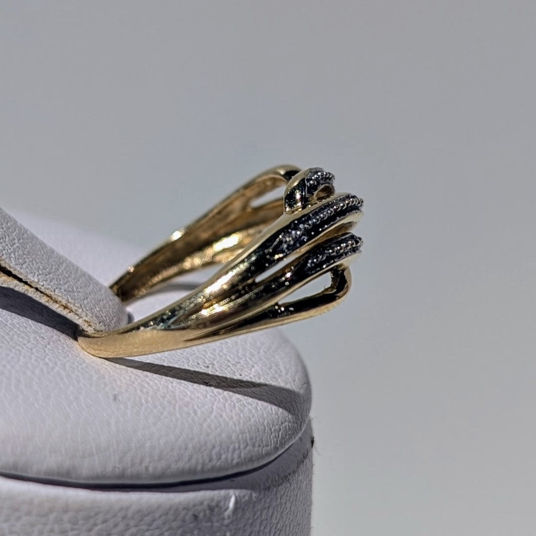 Bague 2 ors avec diamants