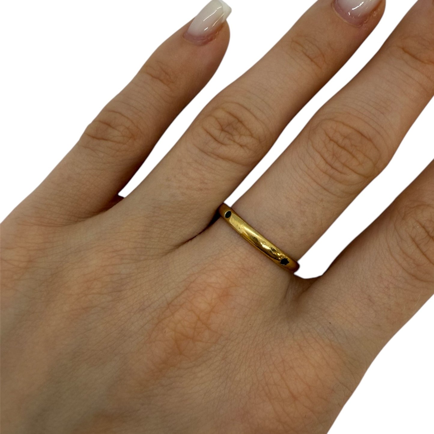 Bague en Or Jaune avec Émeraudes