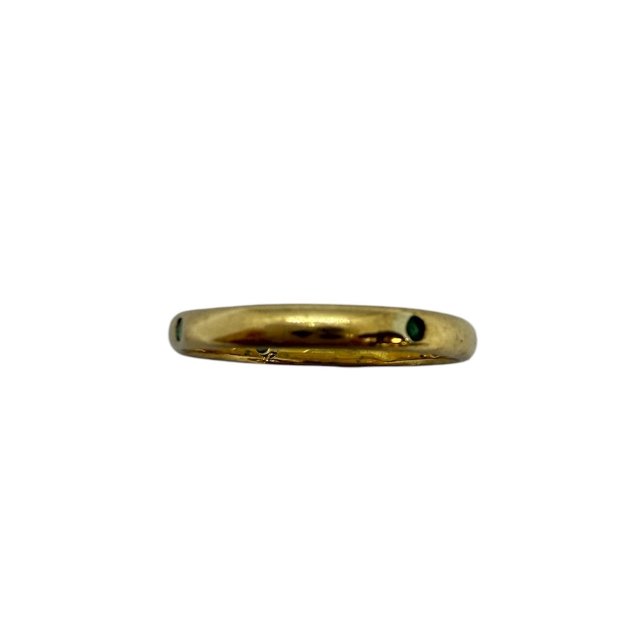 Bague en Or Jaune avec Émeraudes
