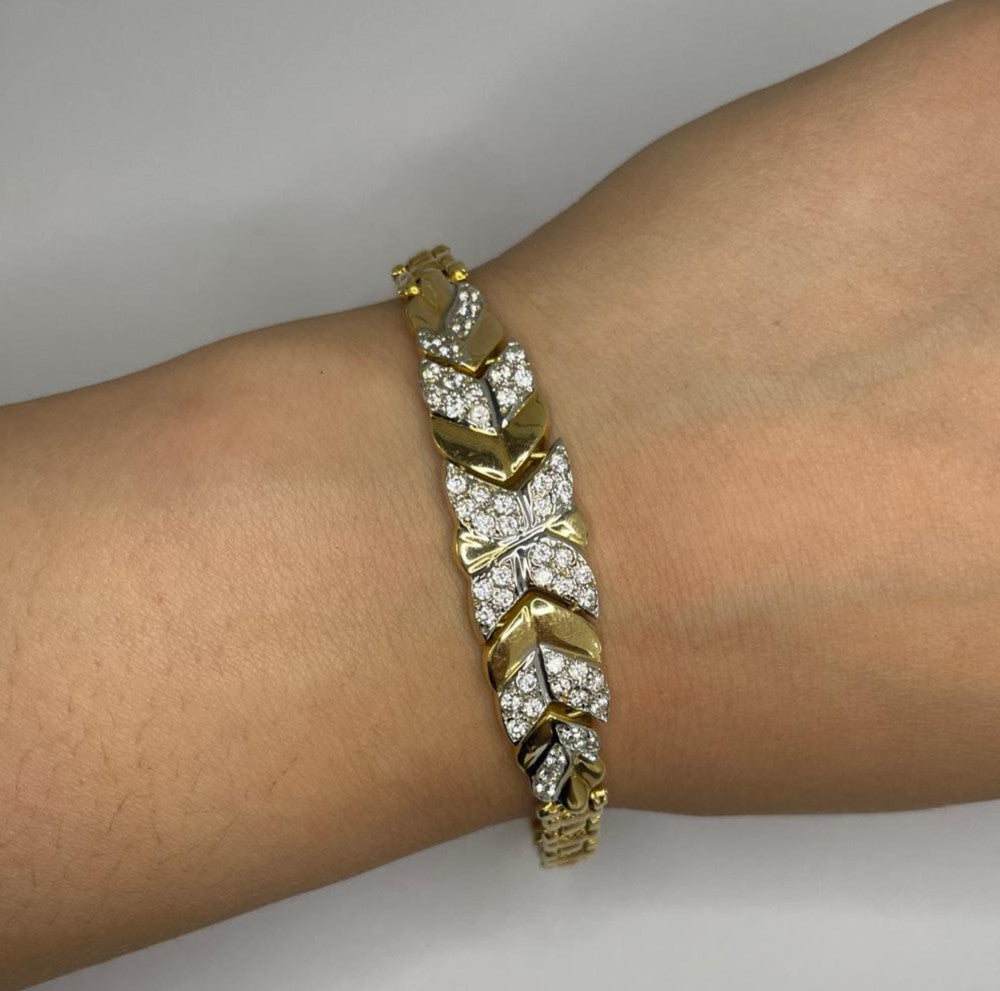 Bracelet Maillon Vénitien Or Jaune 18K 13.31 Grs