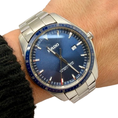 Montre Rado HyperChrome Quartz Acier Bleu 45mm