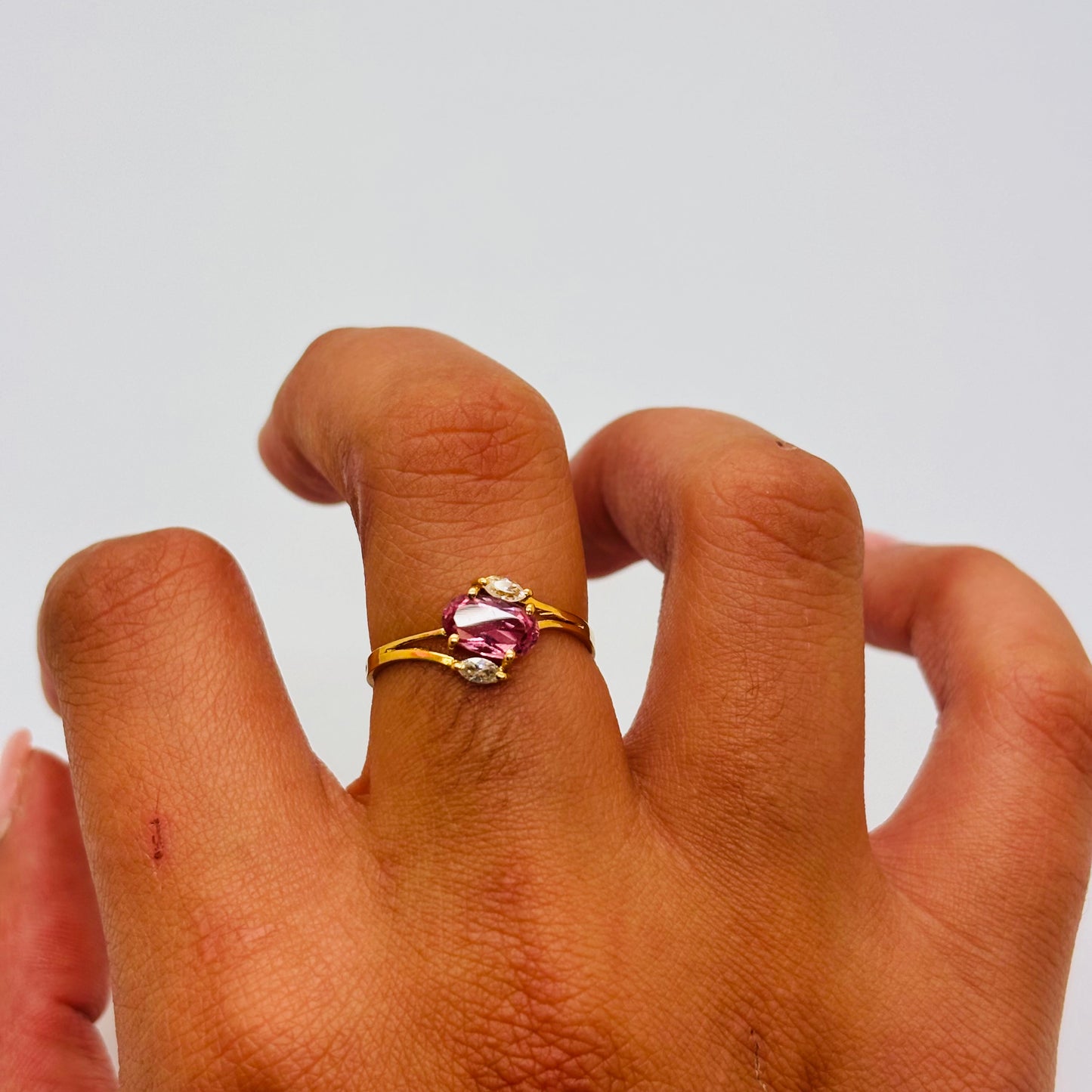 Bague En Or Jaune 18k Taille-58