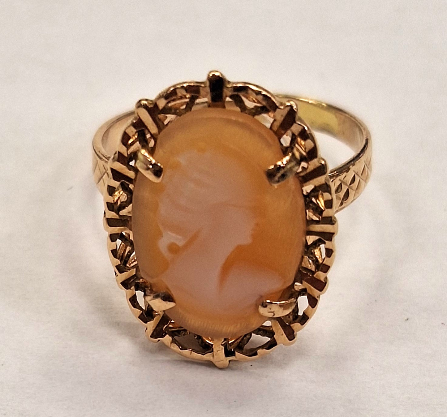Bague Camée Or Jaune 18K Taille 50