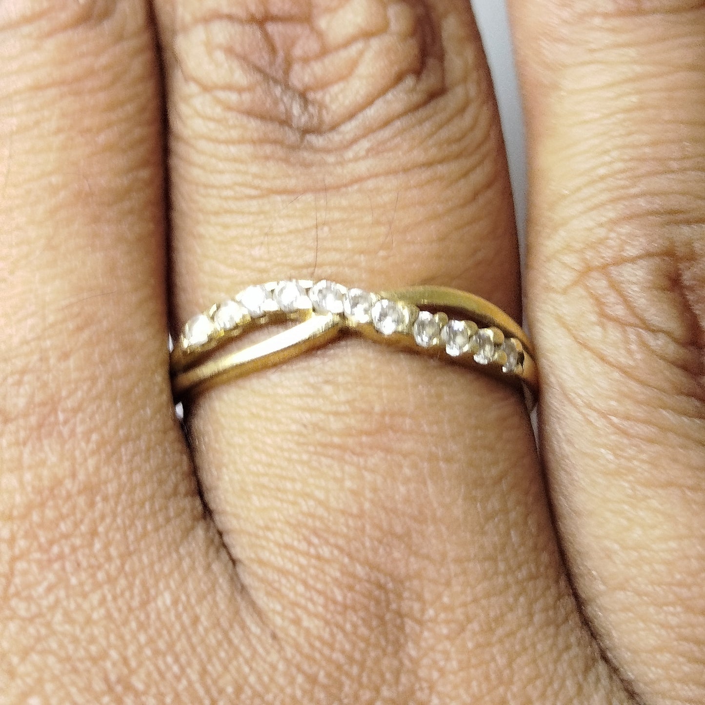Bague en Or Jaune 18K Taille-52