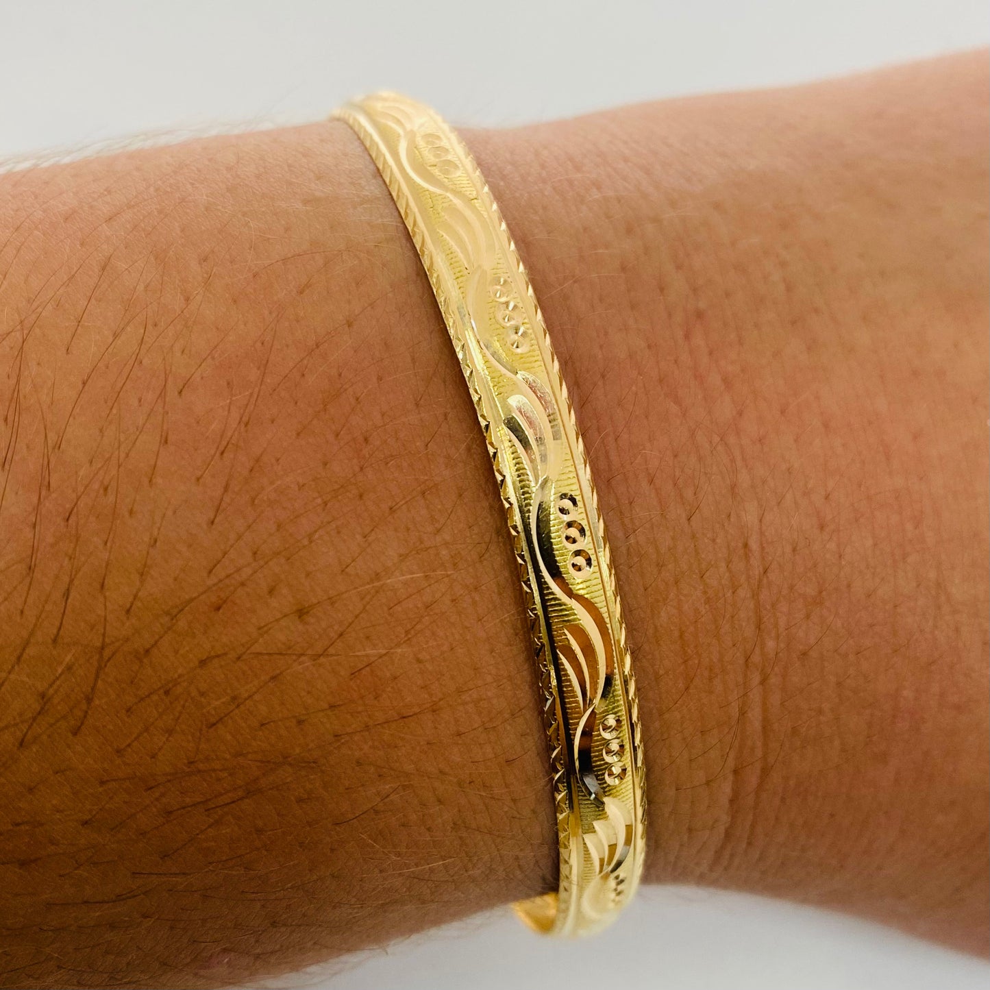 Bracelet Jonc Or Jaune 18 carats - Très Bon État