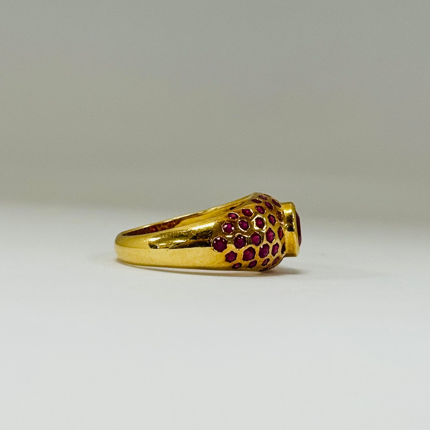 Bague Chevalière en Or Jaune 18K Taille-56