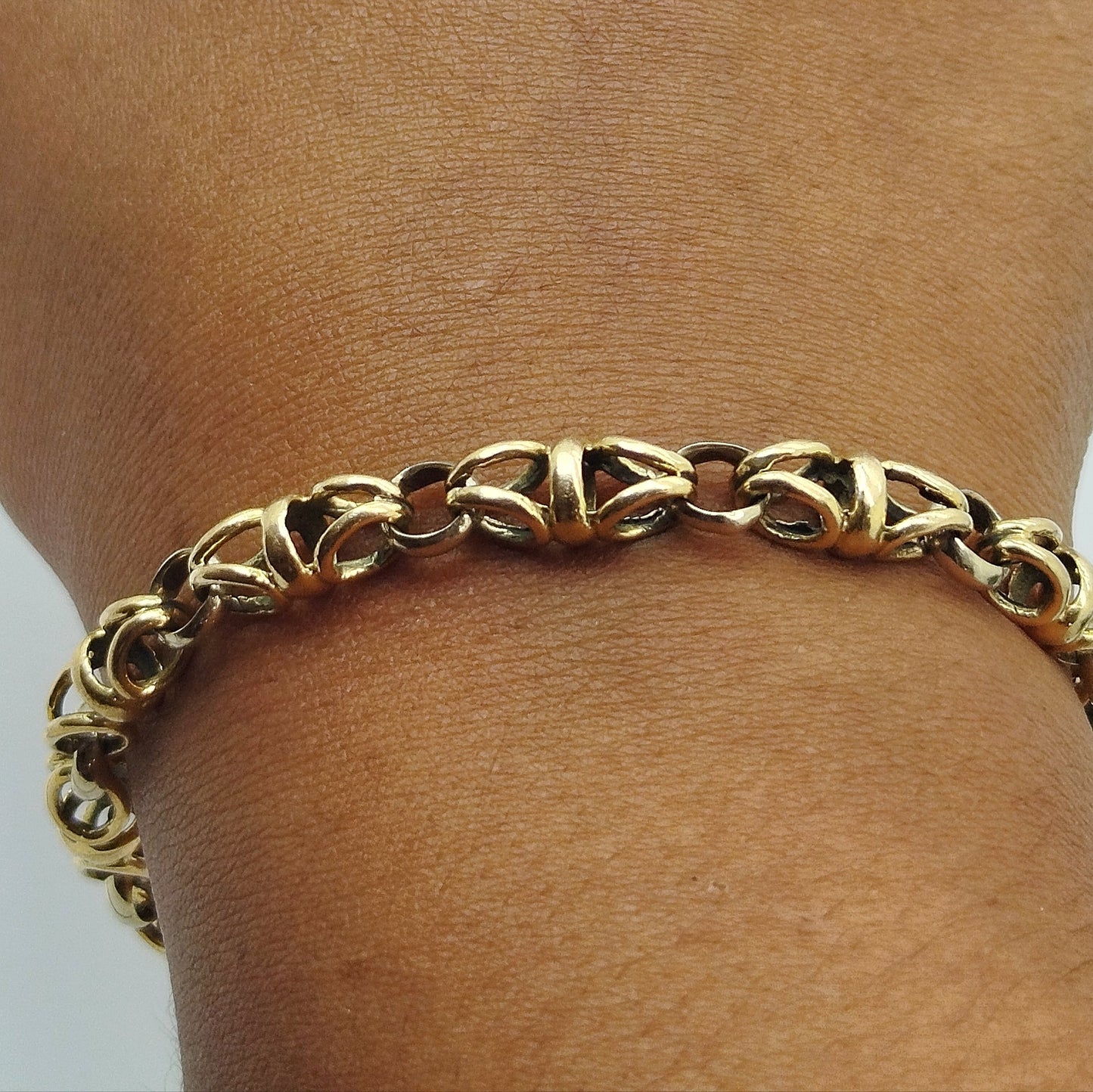 Bracelet Fantaisie en Or Jaune 18K 17.37 Grs