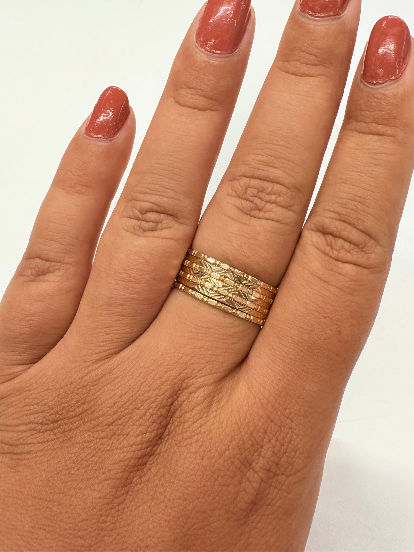 Bagues Semainier Or Jaune 18k T.61