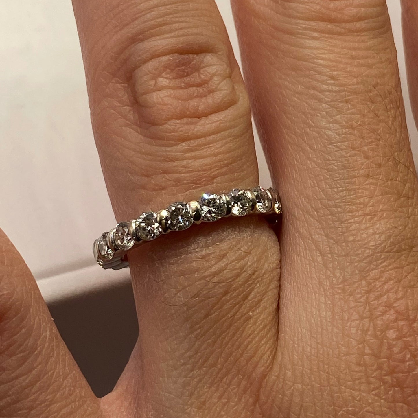 Bagues en Or Blanc avec Diamants 18K - 3.33g