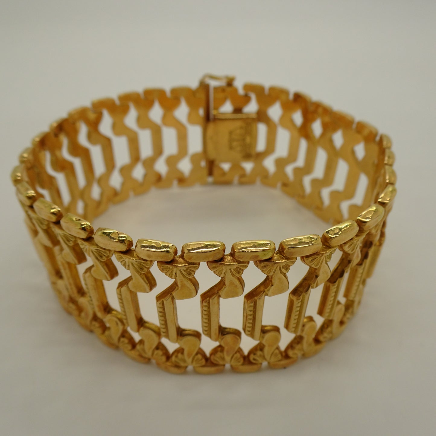 Bracelet Manchette Or Jaune 18K Lg20