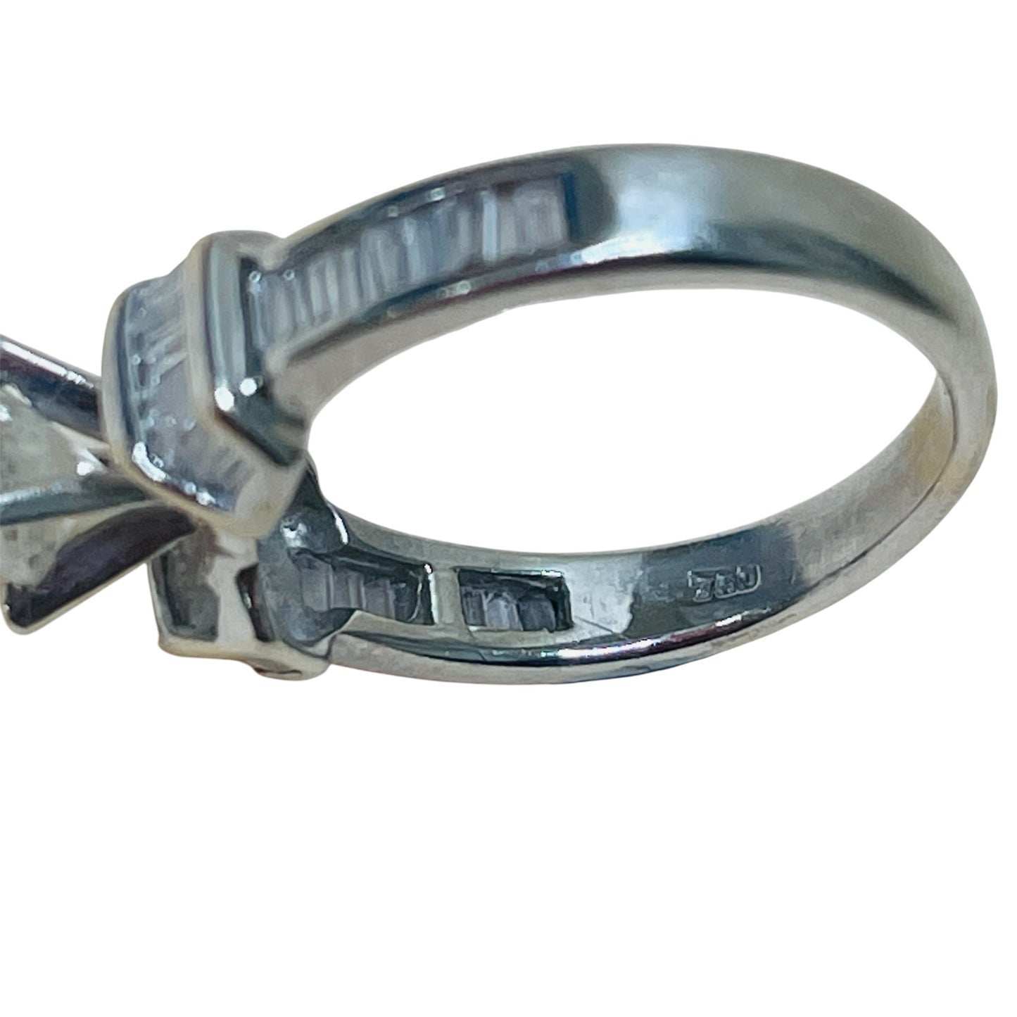 Bague en Or Blanc 18K Taille-51