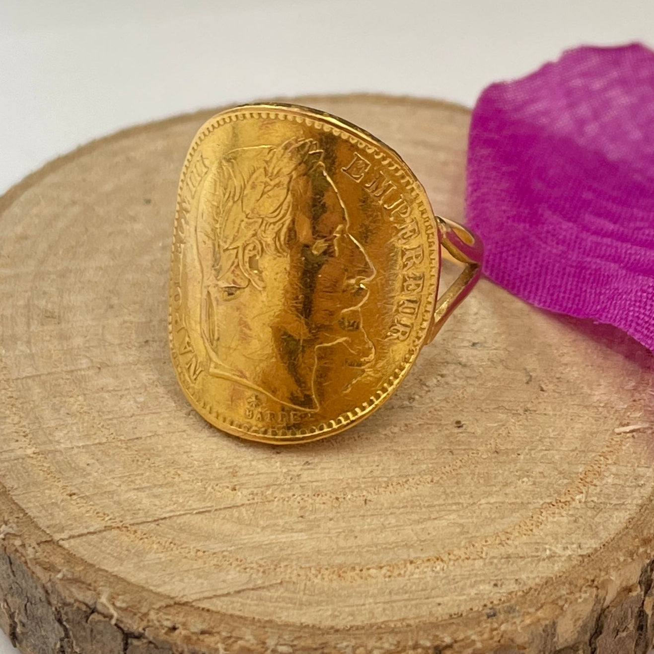 Bague en Or jaune 18K Taille-58