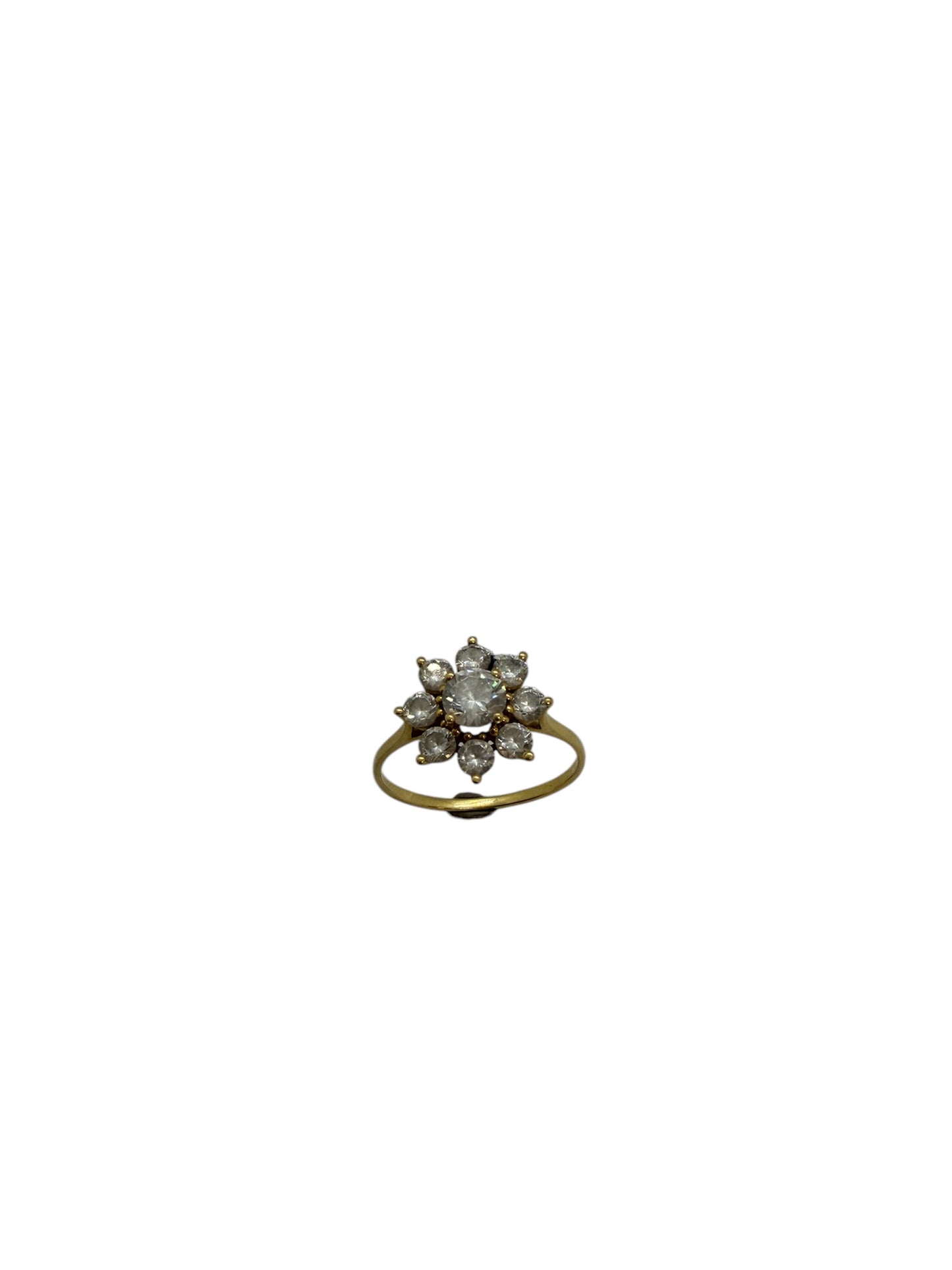 Bague Chou en Or Jaune avec Oxyde de Zirconium