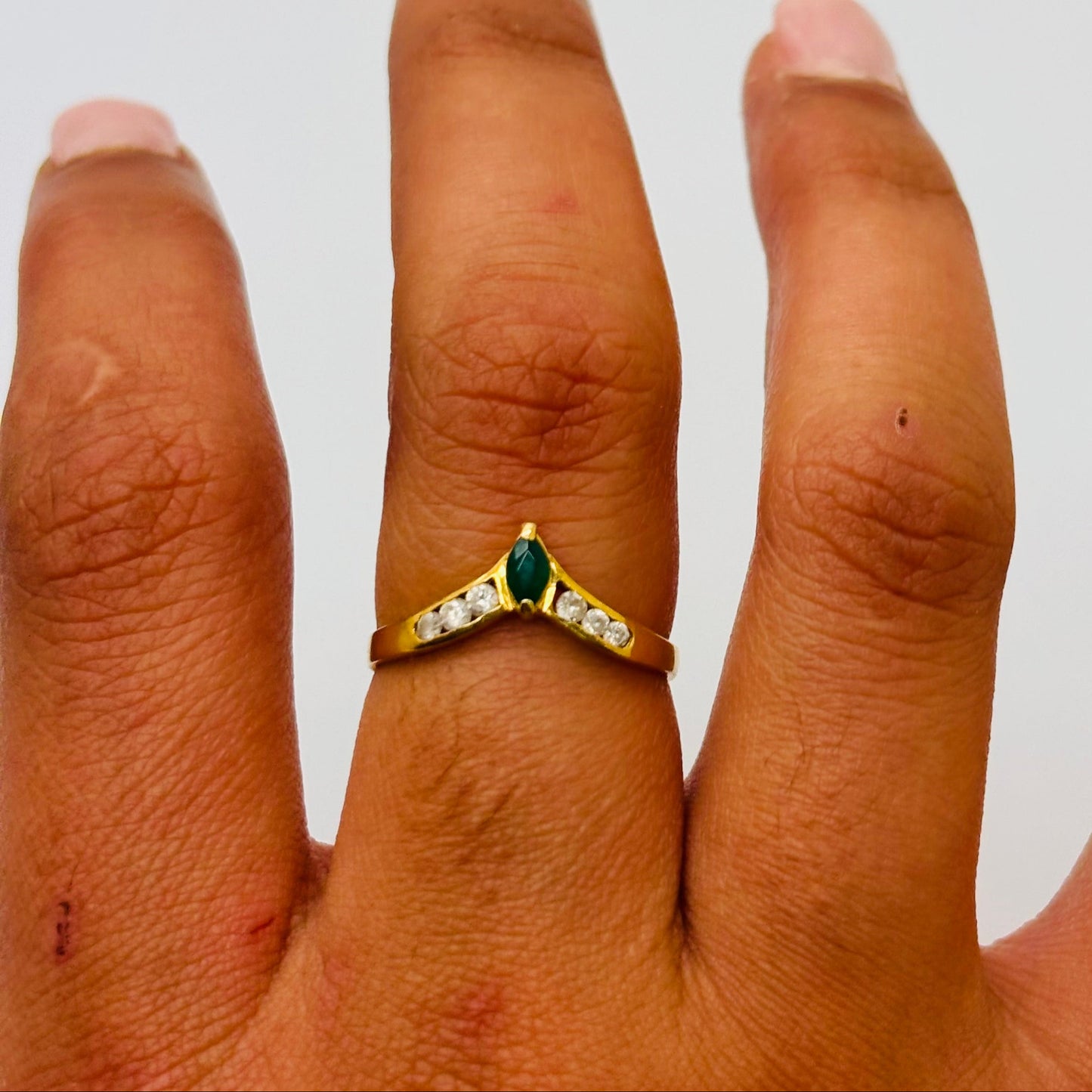 Bague en or jaune 18K Taille-56