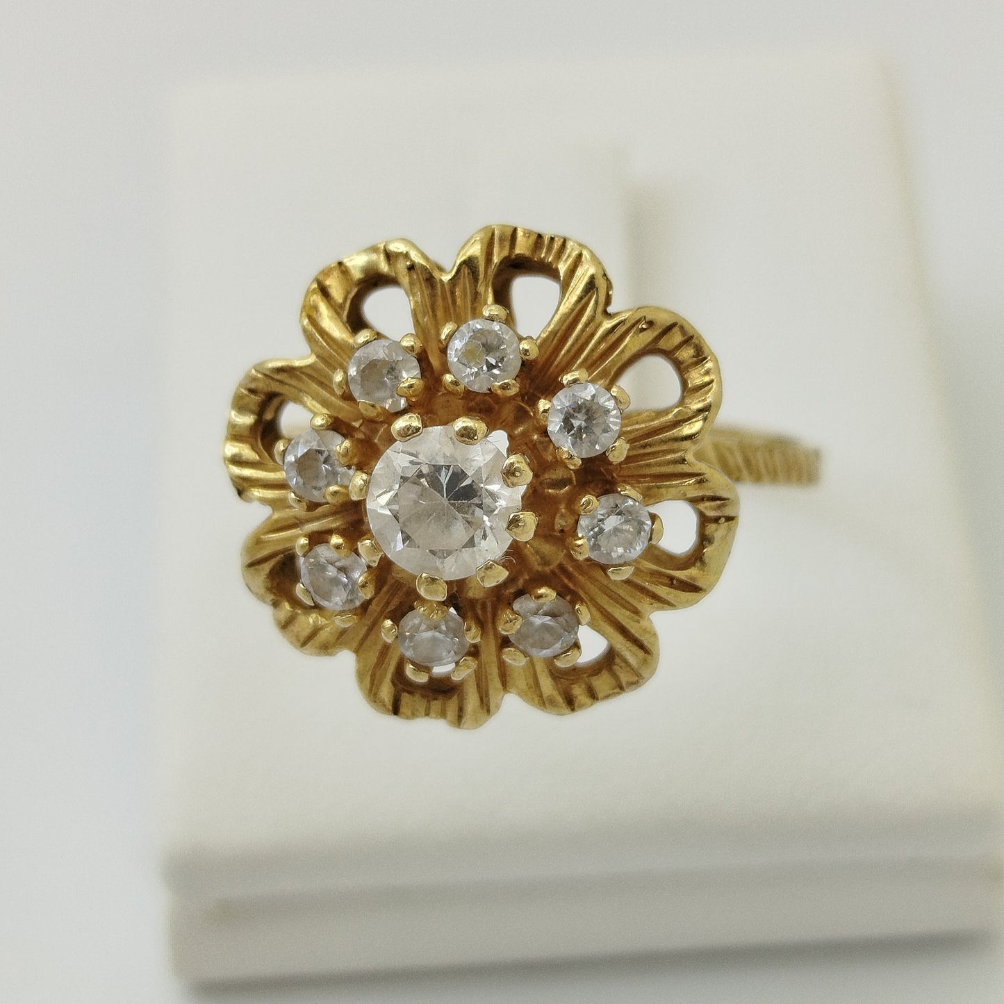 Bague chou en Or jaune 18K 4.58 Grs - Taille 61