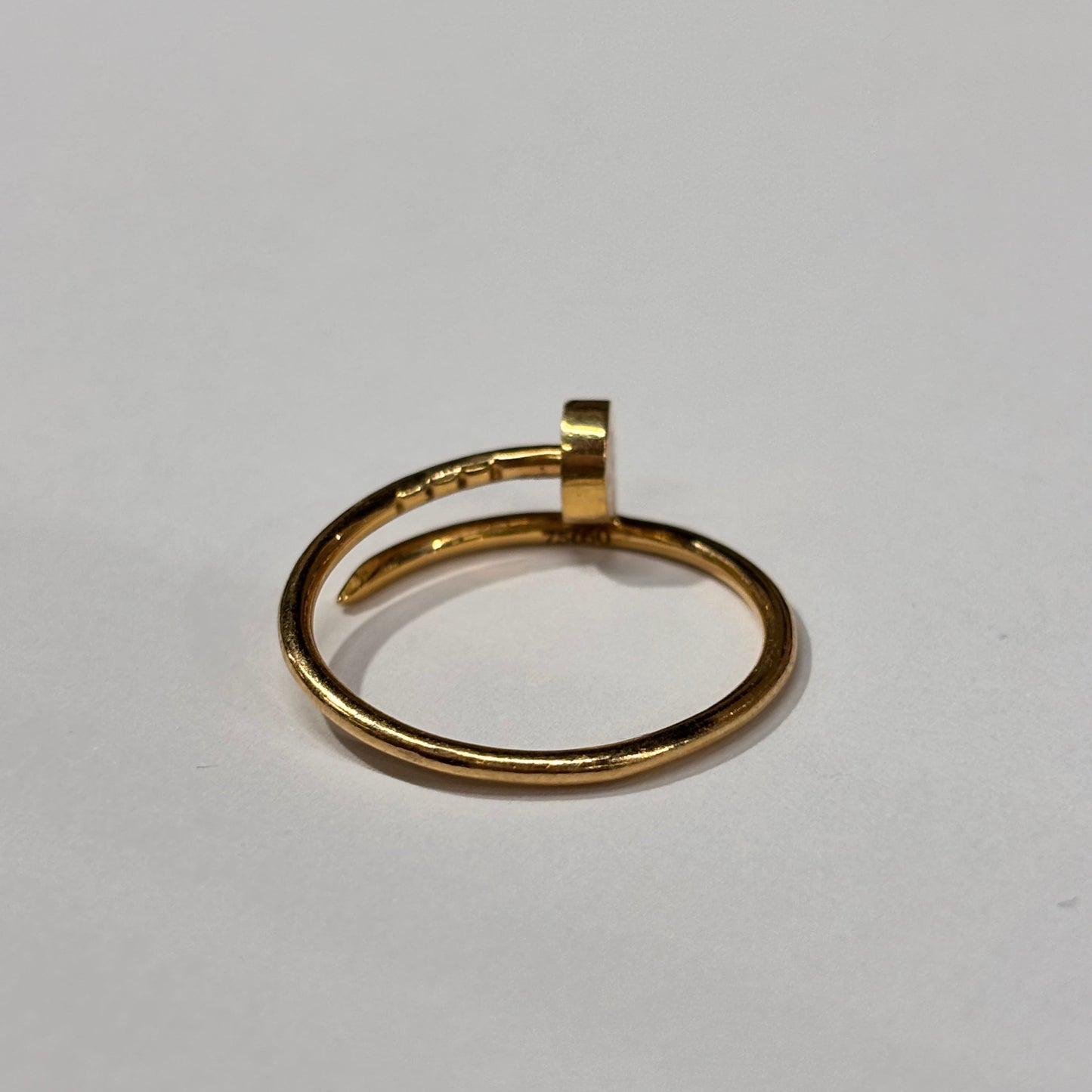 Bague demi tour en or jaune 18K Taille-60