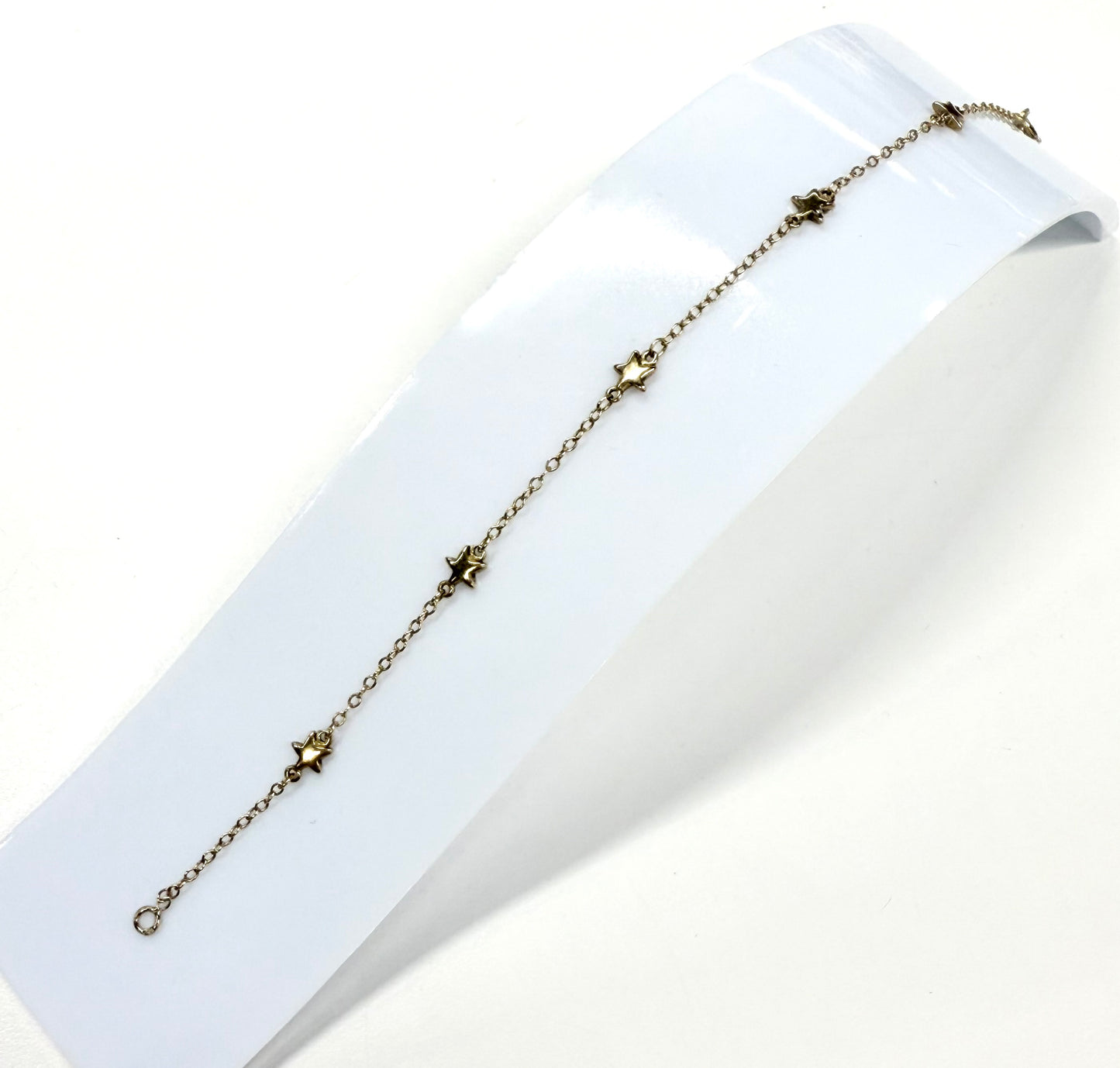 Bracelet étoile en or jaune 18k Lg 18.5cm