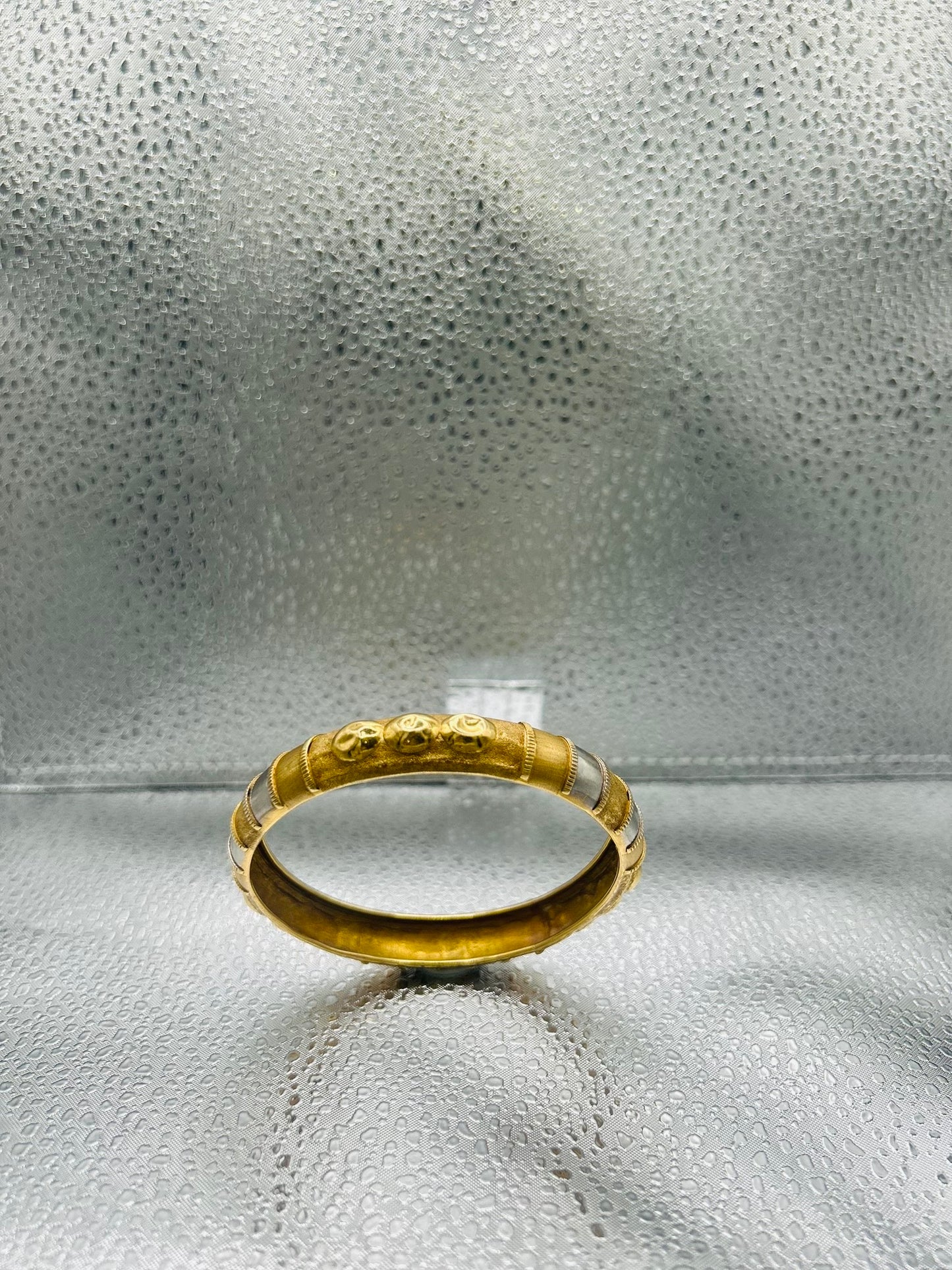 Bracelet Jonc Or Jaune 18 Carats Maille Articulée