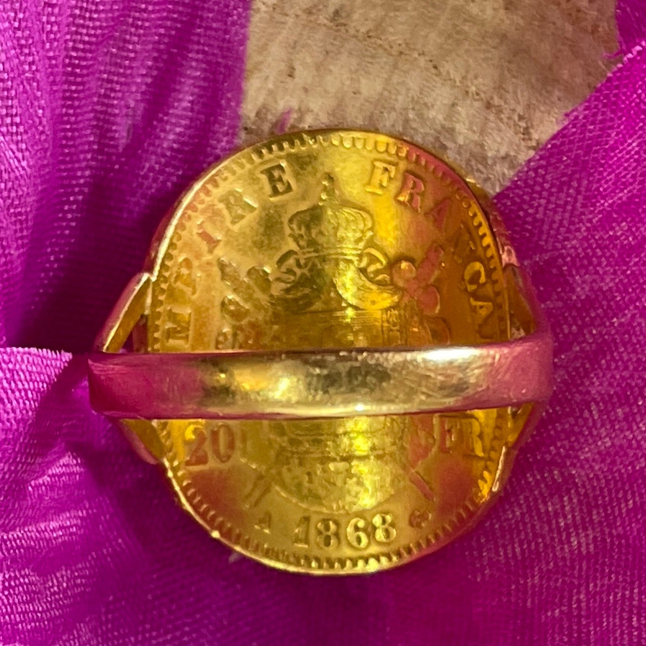 Bague en Or jaune 18K Taille-58