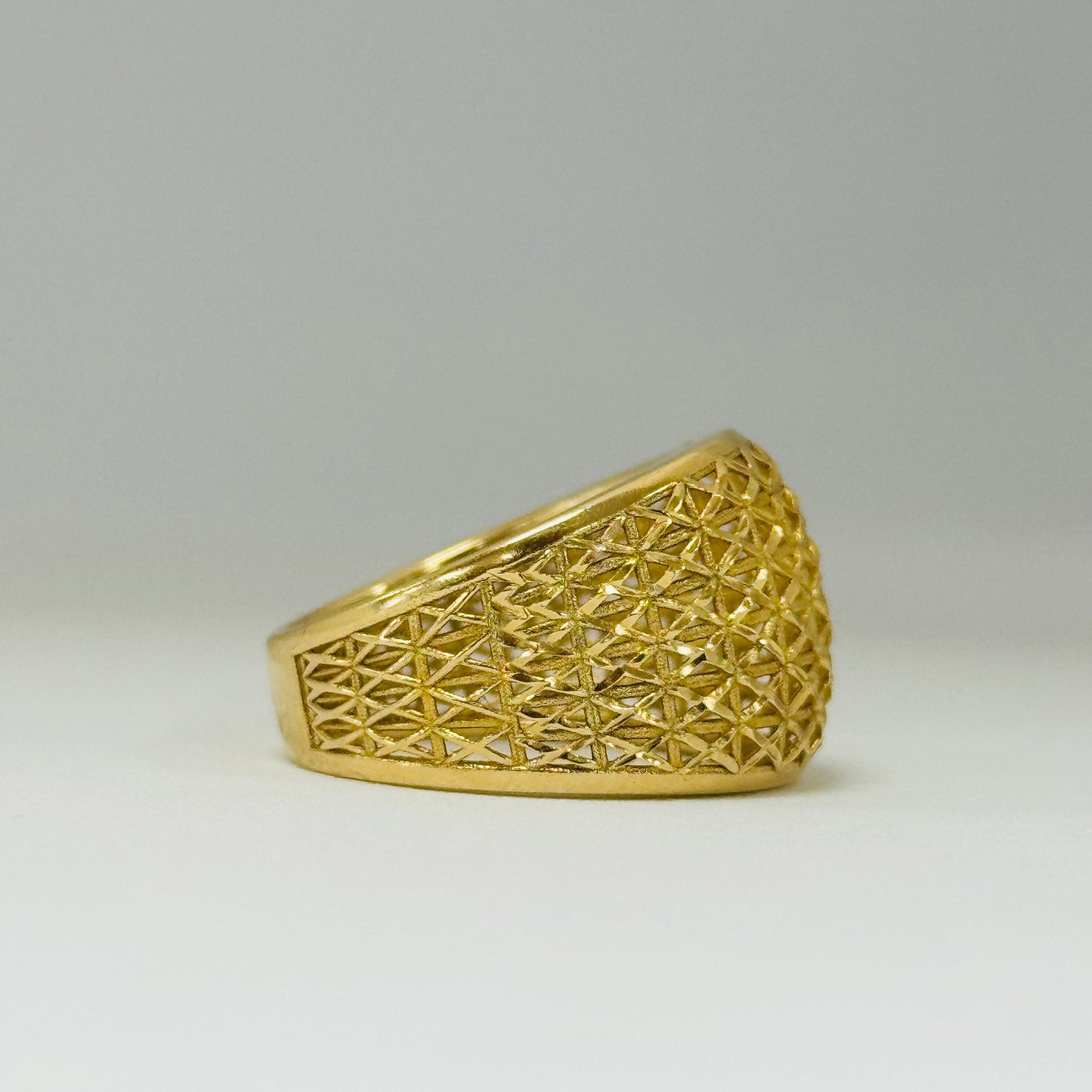 Bague Chevalière Or Jaune 18K Taille-54