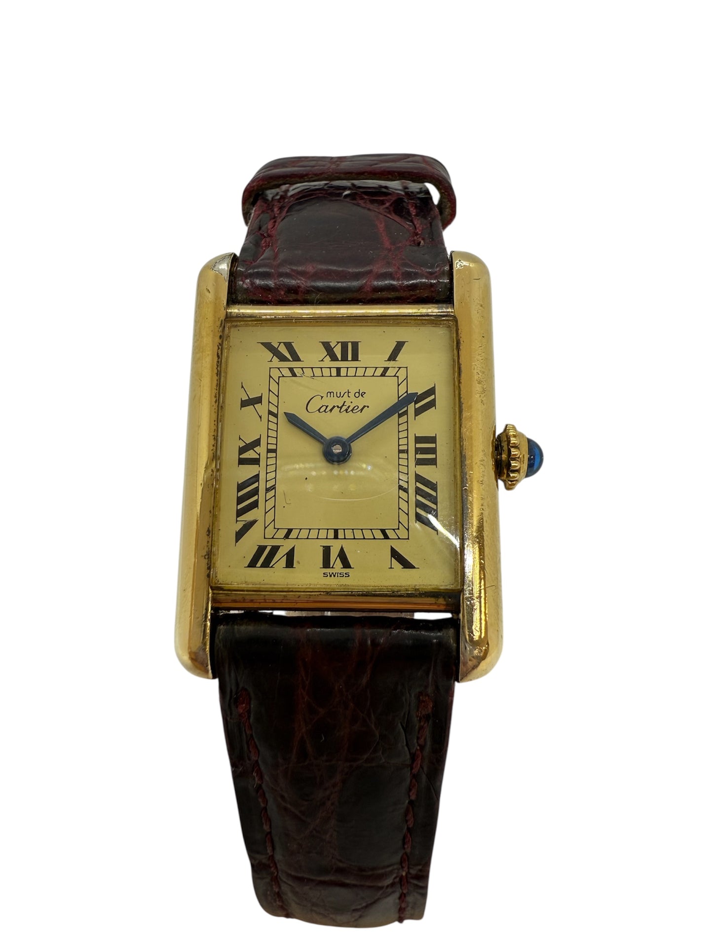 Montre Cartier Tank Must Vintage 1980/1990 en Très Bon Etat
