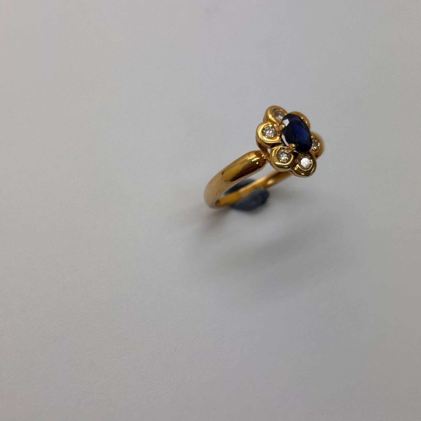 Bague Marguerite en or jaune 18K Taille-53