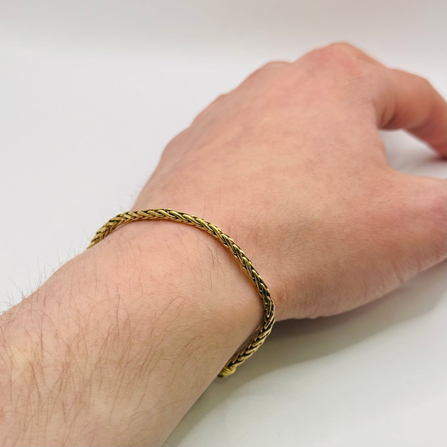 Bracelet Gourmette en Or Jaune 18K - 18 Cm