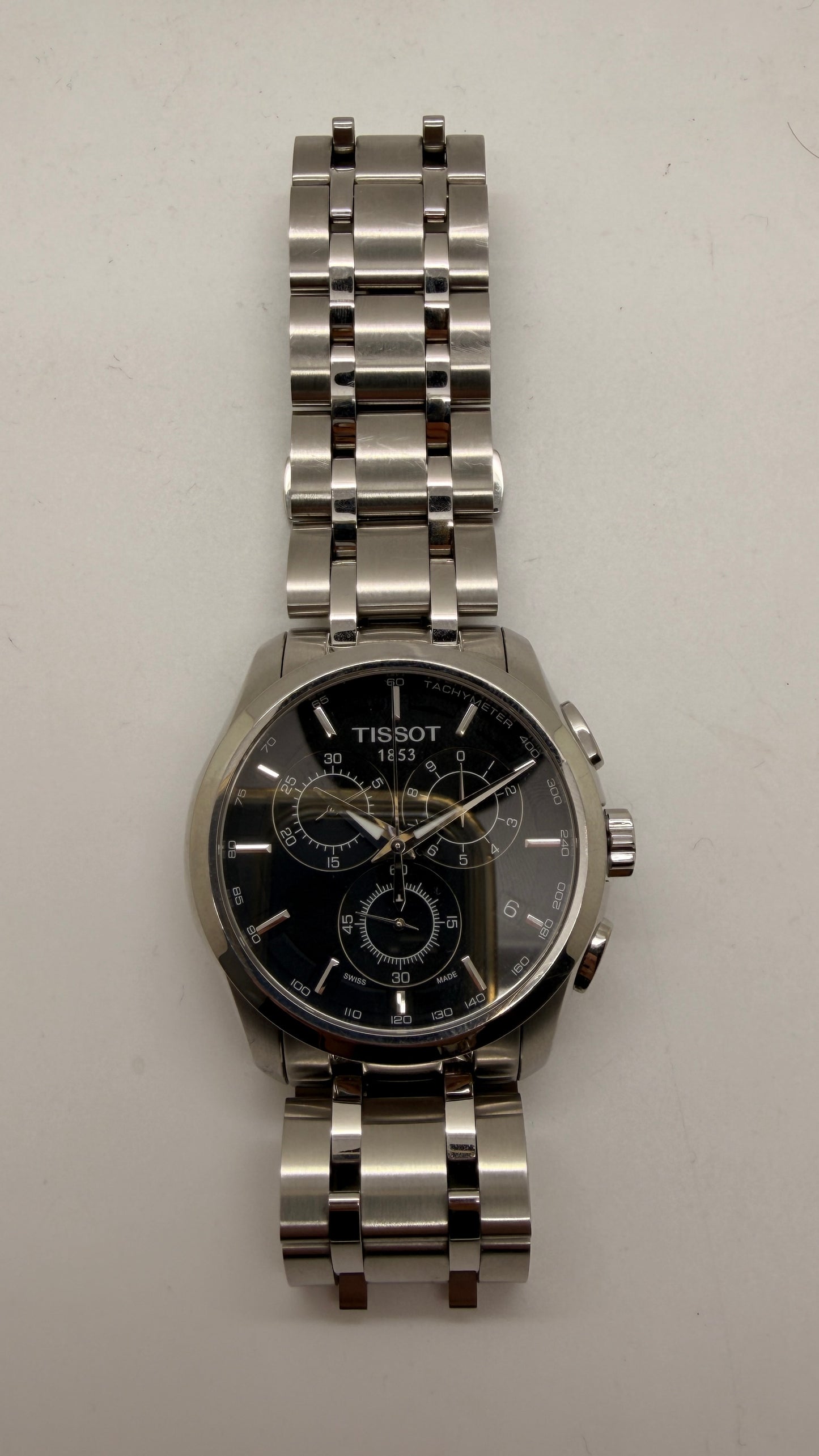 Montre Tissot Couturier Quartz Chronographe en Acier 41mm