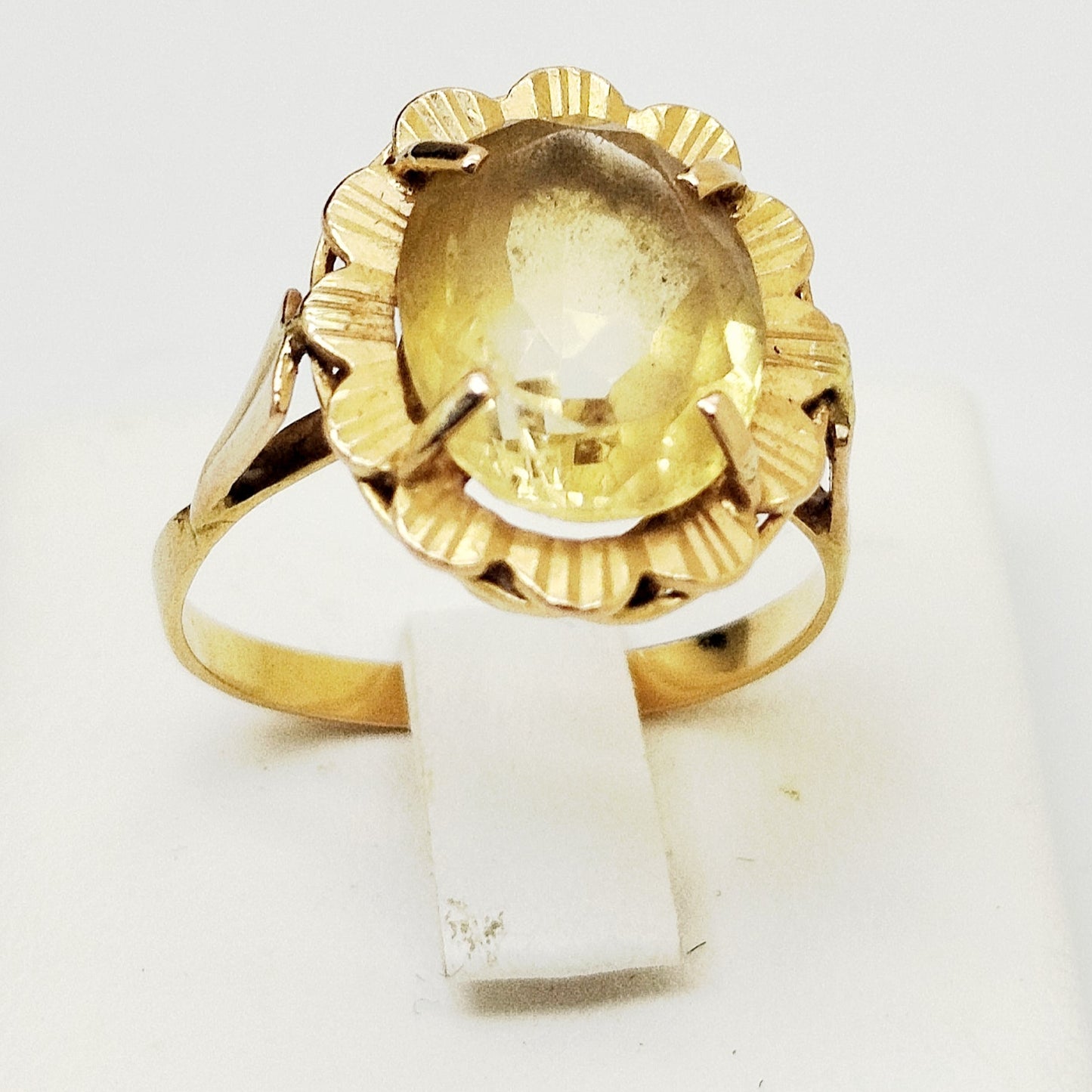 Bague en Or Jaune 18K - Taille 57