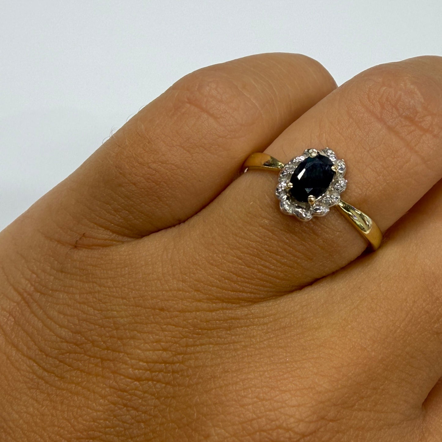 Bague en Or Jaune et or Blanc 18k Taille-55