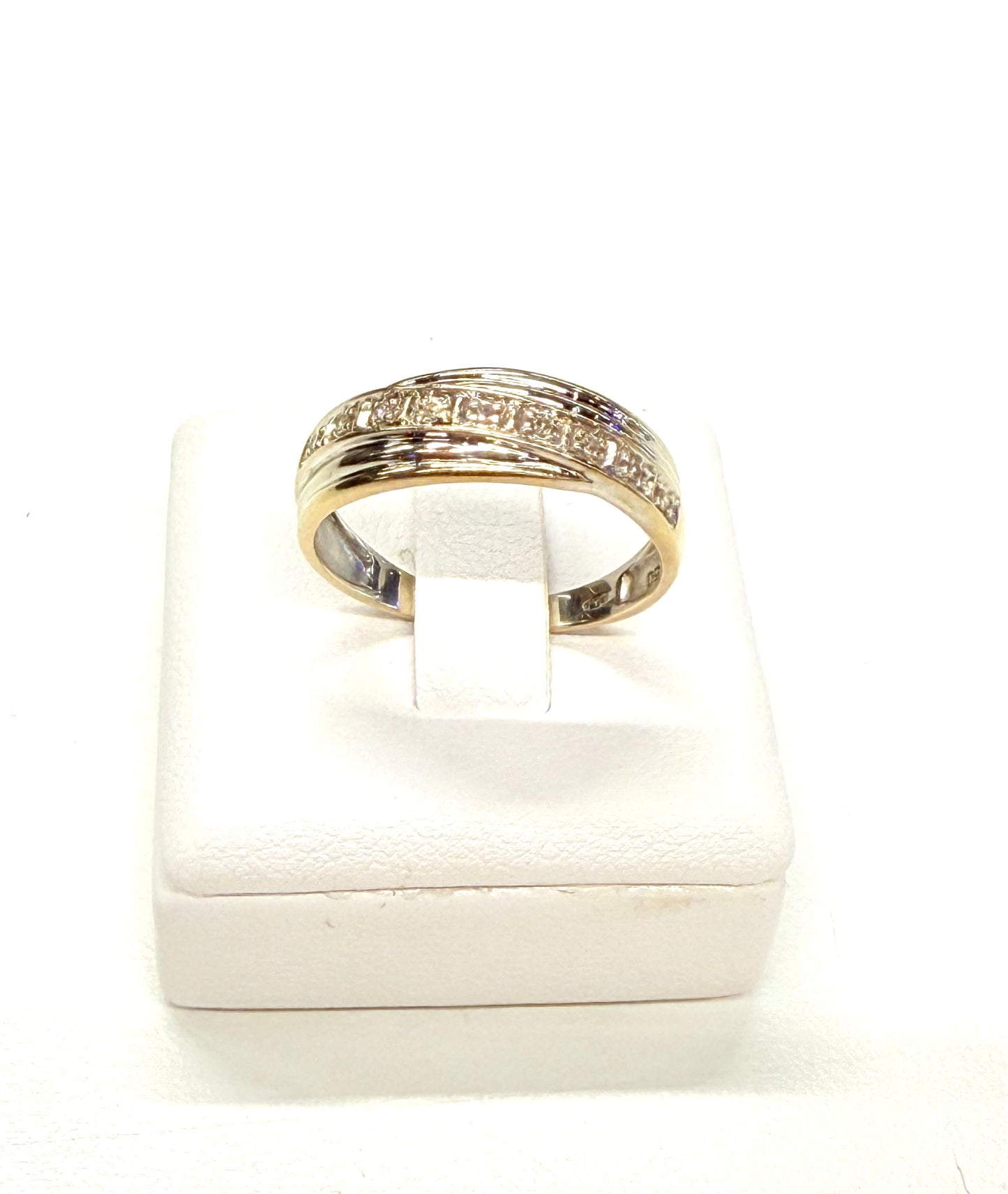 Bague en Or Blanc et Diamants 18k - Taille 52