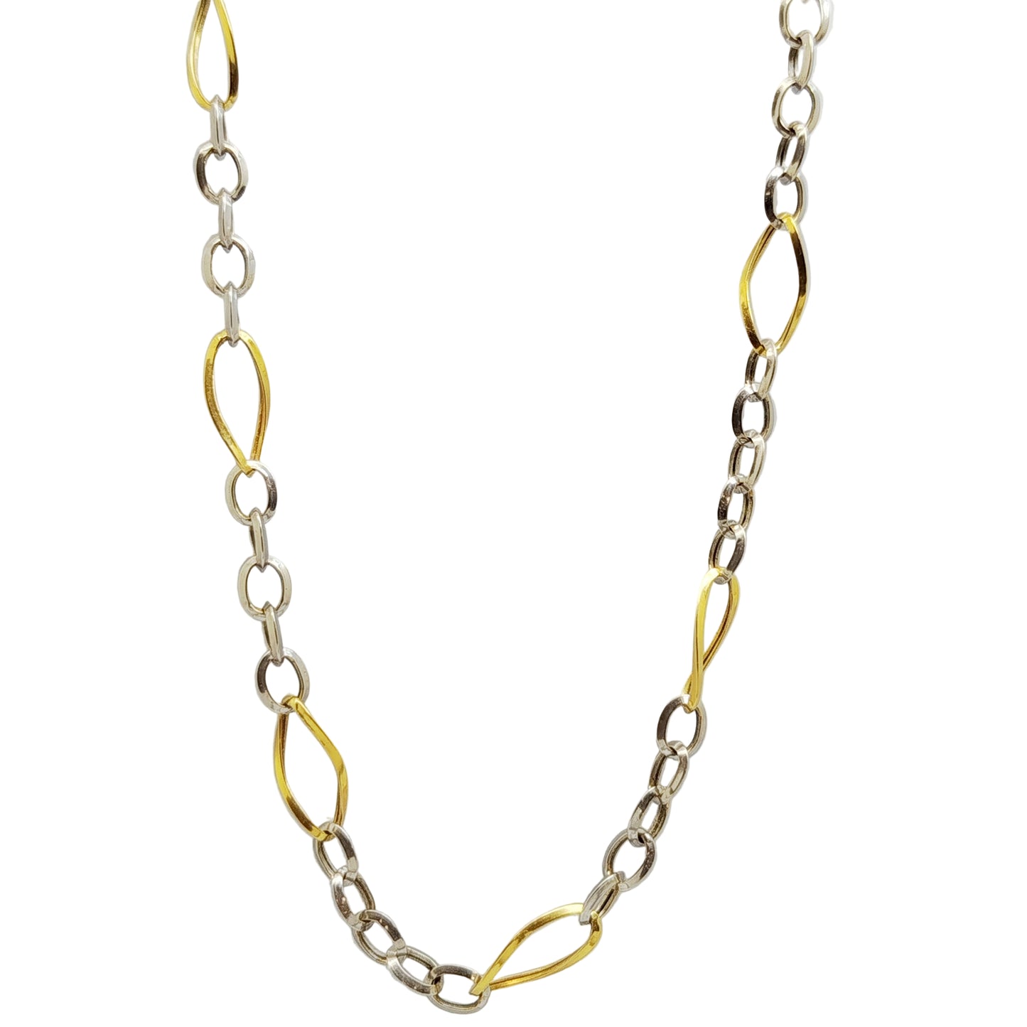 Collier Princesse en Or Jaune/Blanc 18K - 4.85g