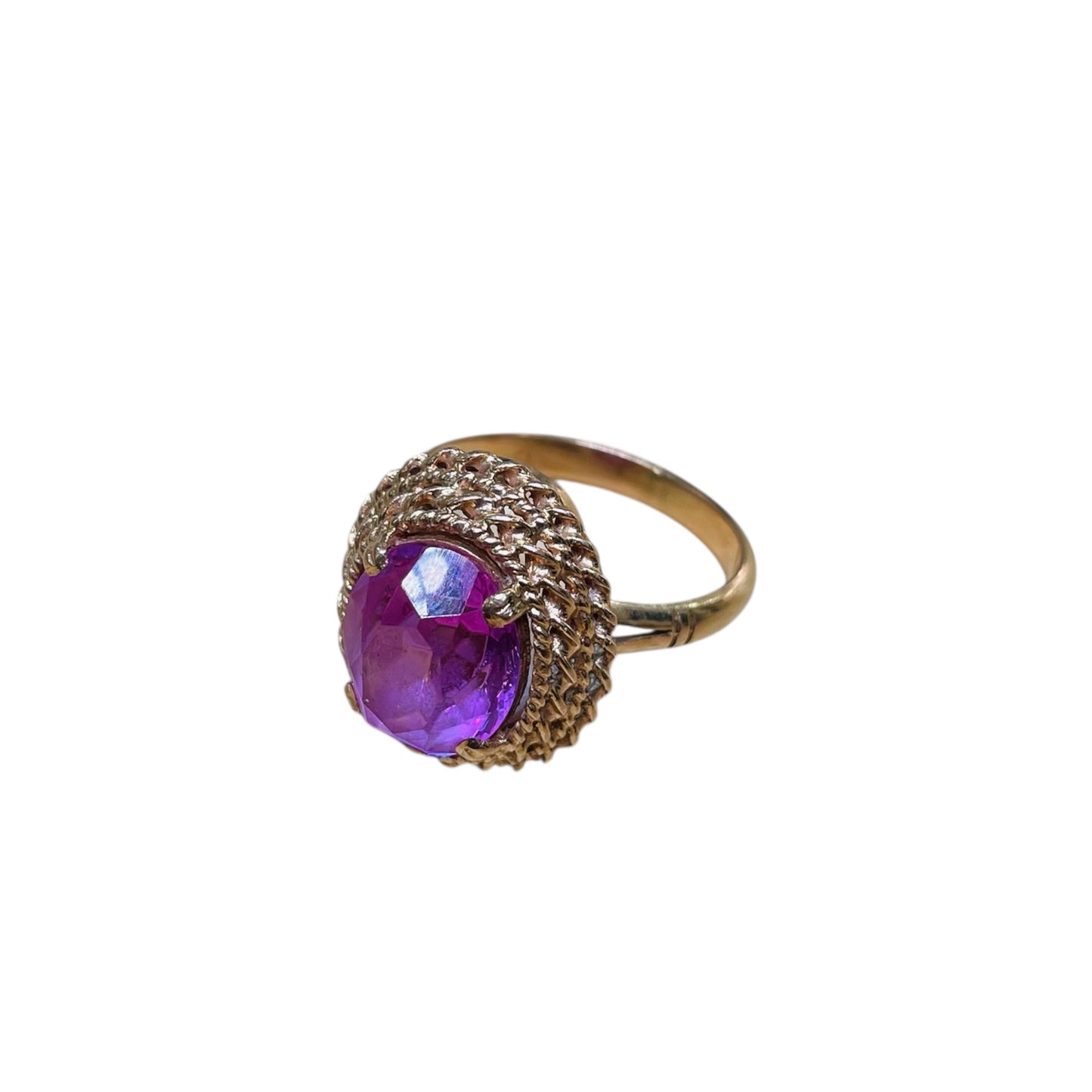 Bague Cocktail en Or Jaune 14K Taille-59