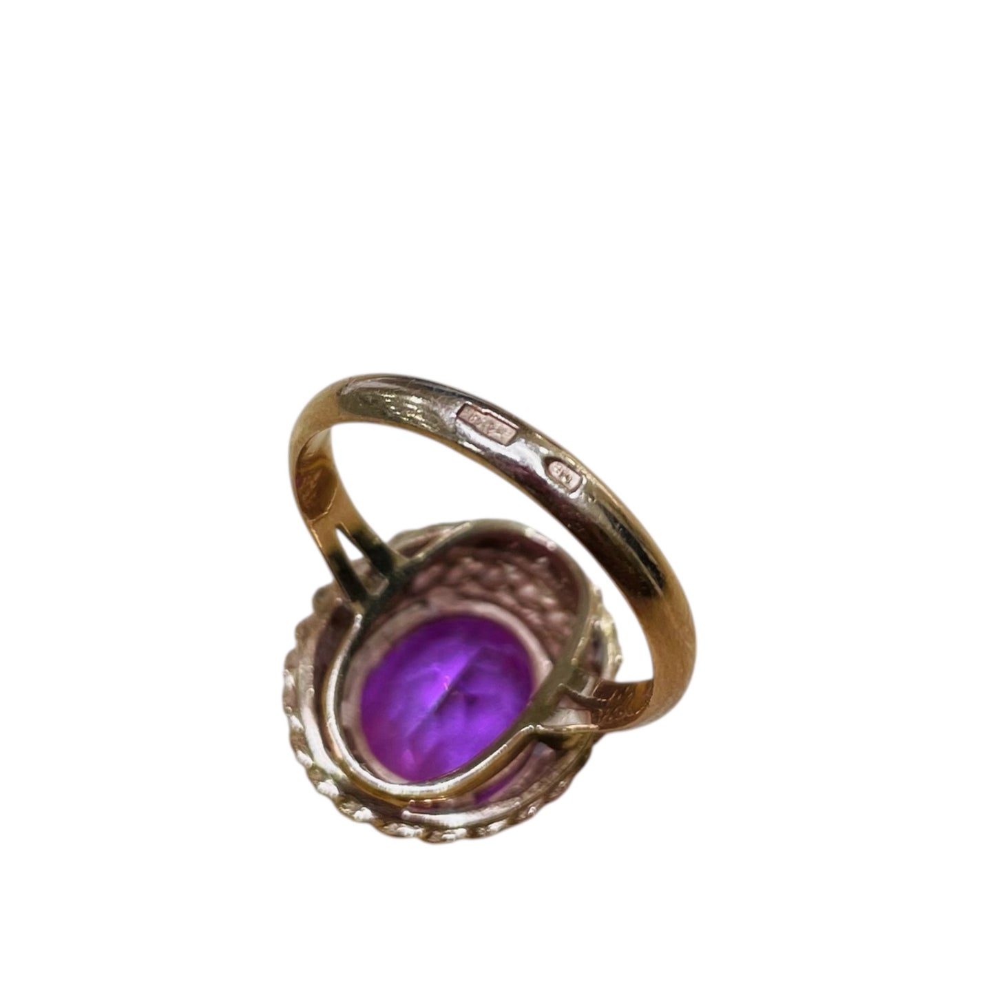 Bague Cocktail en Or Jaune 14K Taille-59