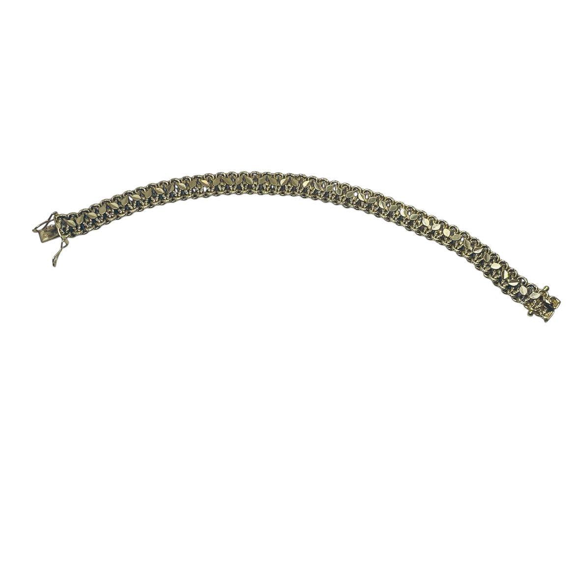 Bracelet Gourmette en Or Jaune 18K 12.49 Grs