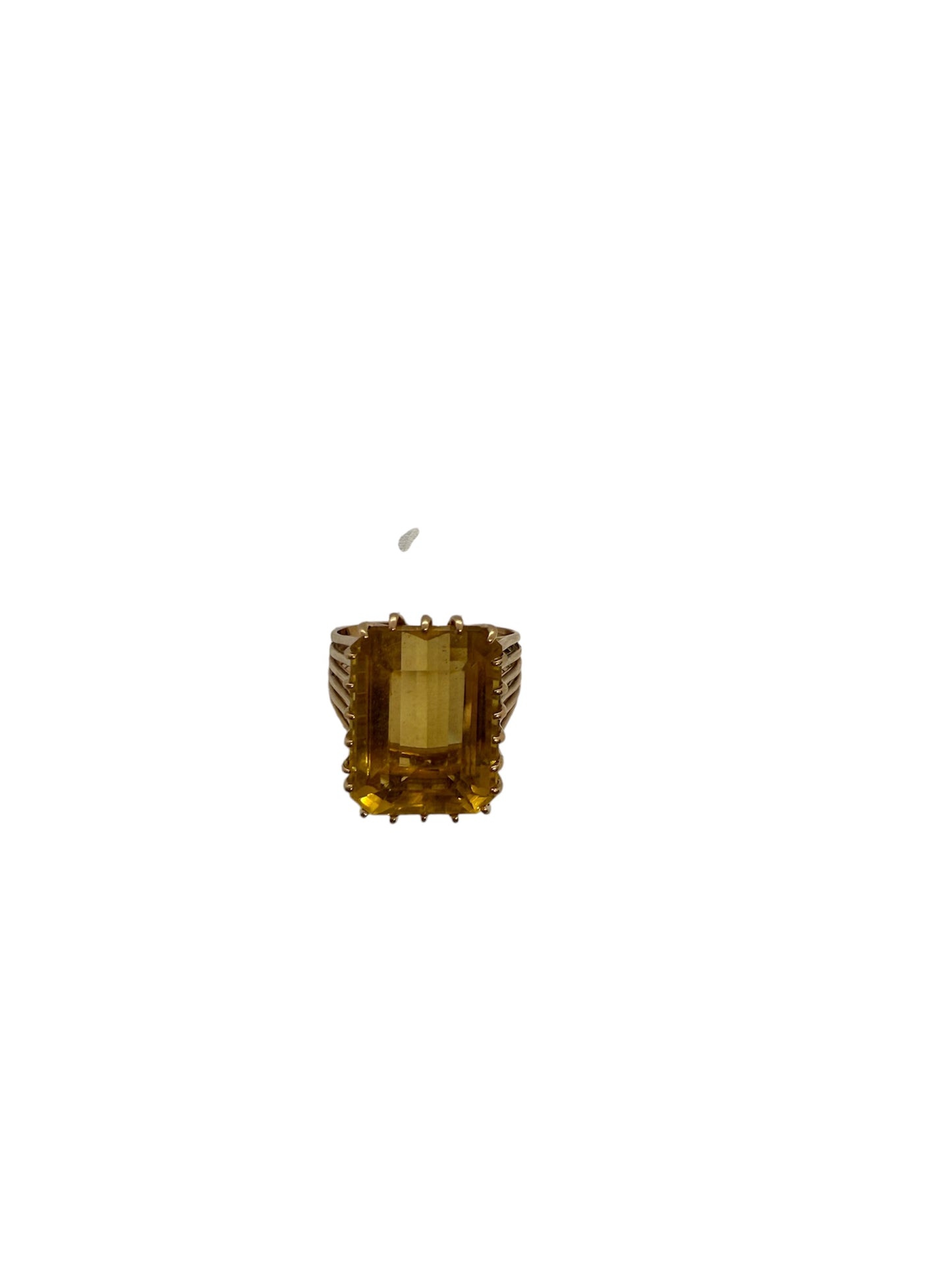 Bague en Or Jaune avec Citrine 18k Taille-63