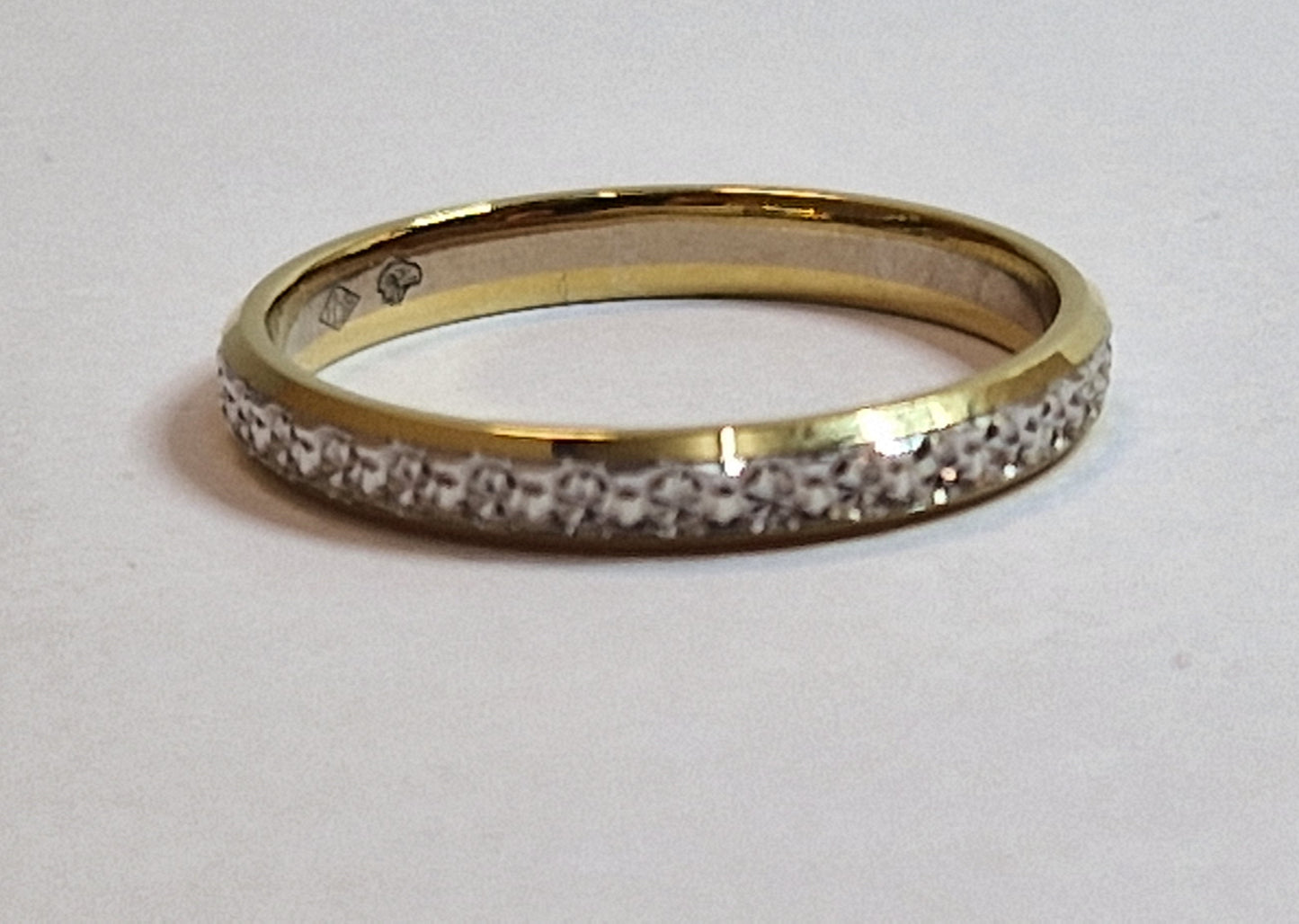 Bague Tour Complet Or Jaune 18K avec Diamants 2.07 Grs - Taille 51