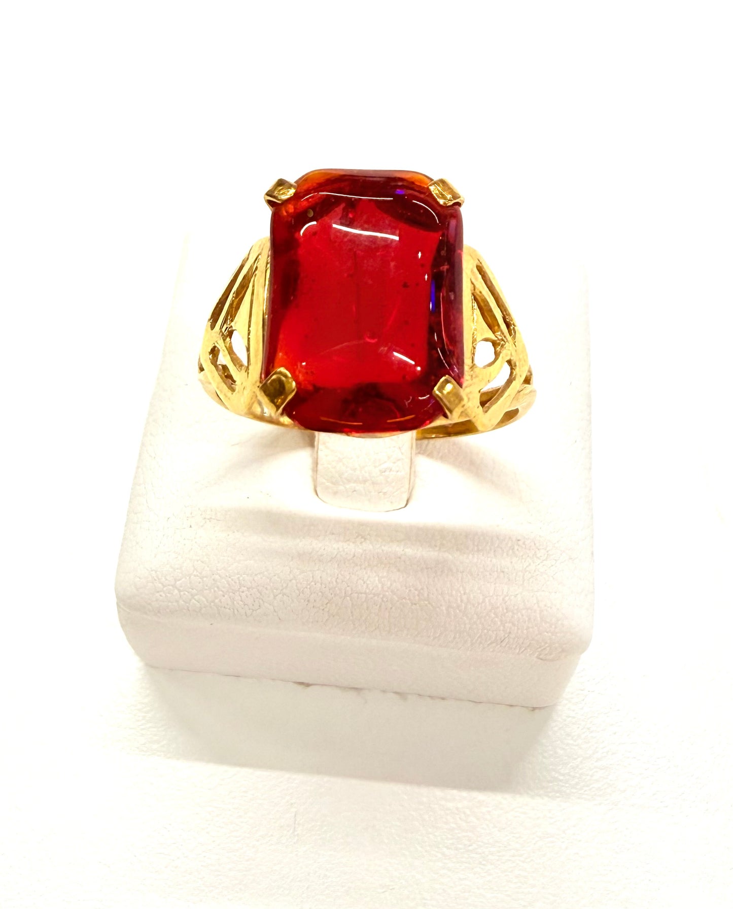 Bague en or jaune 18k Taille-56